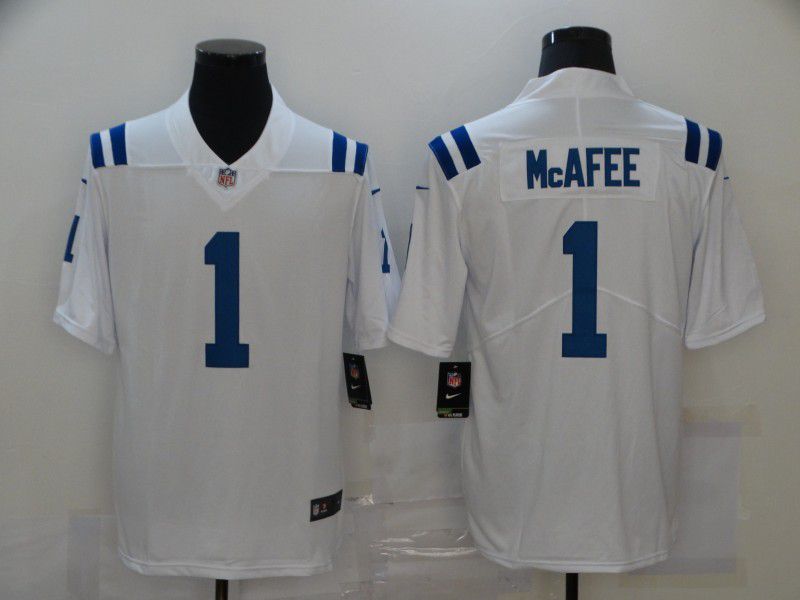 Men Indianapolis Colts #1 Mcafee White 2024 Nike Vapor Untouchable Limited Playe NFL Jersey